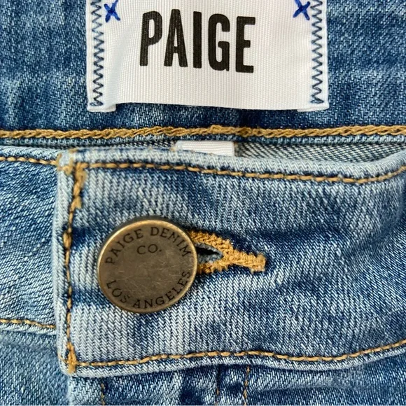 PAIGE denim Daryn Short Distressed Medium Wash - Picture 4 of 5